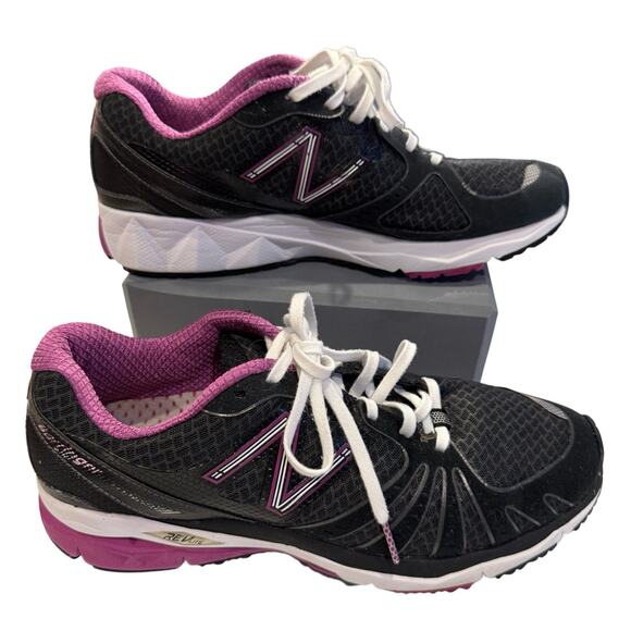 New Balance Barringer 890 Rev Lite Running Shoes/ Athletic BLK Purple, EUC Sz 10 - Picture 4 of 7